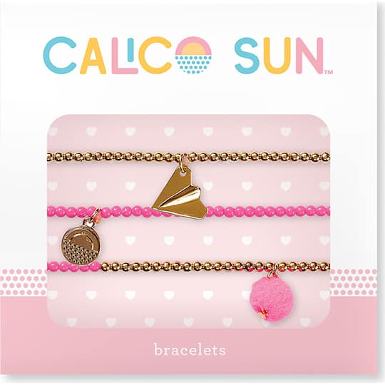 Calico Sun&#x2122; Gold Paper Airplane Emma Bracelet Set